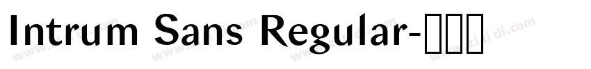 Intrum Sans Regular字体转换